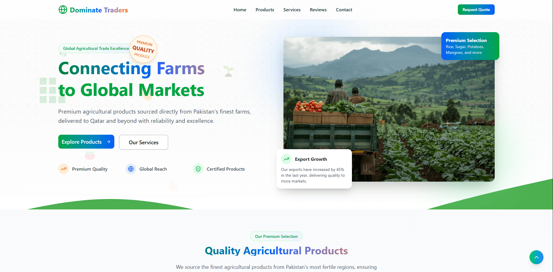 Import Export Website